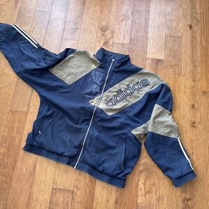 Vintage 90s Adidas Y2K windbreaker jacket